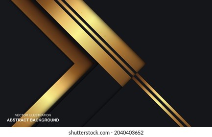 Modern Abstract Background Black and Golden Luxury