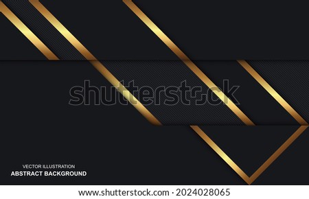 Modern abstract background black and golden luxury