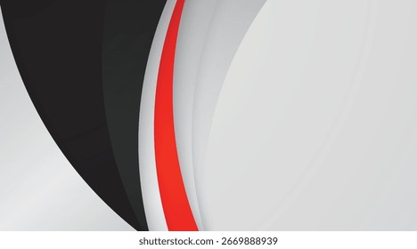 modern abstract background black, red, white and silver colorful design template