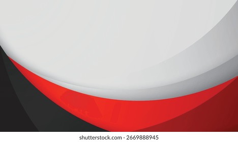 modelo de design colorido moderno abstrato preto, vermelho, branco e prata