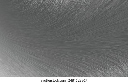 Modern abstract background, black and white fury painting effect vector.