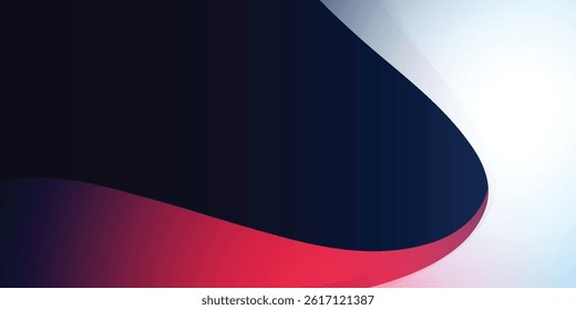 Modern abstract background of blue glowing neon light on dark blue background. You can use for advertising, posters, templates, business presentations. Vector illustration