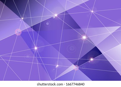 Fondo abstracto moderno de triángulos de degradado azul. La cuadrícula está ligada a luces brillantes. Para páginas web, notas, portada, interacción social o empresarial.