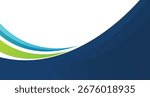 Modern abstract background with blue and green wave design. Perfect for corporate templates, business presentations, flyers, brochures, and digital banners. Clean, professional, and trending design