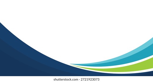 Fondo abstracto moderno con diseño de onda azul y verde. Perfecto para Plantillas corporativas, presentaciones de negocios, volantes, folletos y Anuncios digitales. Diseño limpio, profesional y de tendencia
