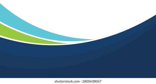 Modern abstract background with blue and green wave design. Perfect for corporate templates, business presentations, flyers, brochures, and digital banners. Clean, professional, and trending design