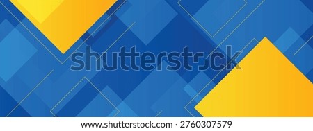 Modern Abstract Background with Blue and Orange Geometric Triangles and Dynamic Diagonal Lines