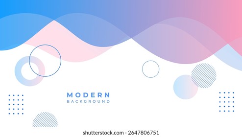 Modern abstract  background blue and purple gradations waves line shape .colorful.vector eps 10