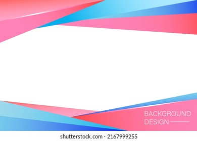 Modern abstract background with blue and red color