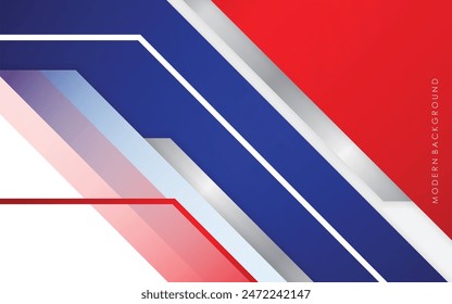 Moderner abstrakter Hintergrund blau und rot mit weiß bunt