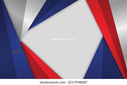 Fondo abstracto moderno azul y rojo con colorido blanco