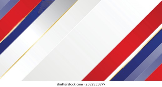 Modern abstract background blue and red with white colorful