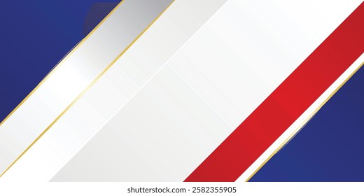 Modern abstract background blue and red with white colorful