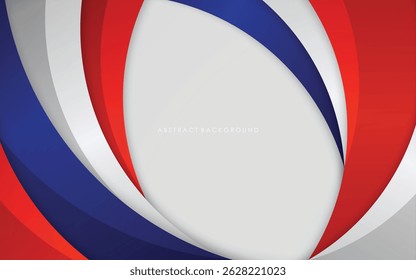 Fondo abstracto moderno azul, rojo, plata y diseño de color blanco