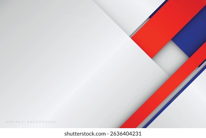 Modern abstract background blue and red with white colorful