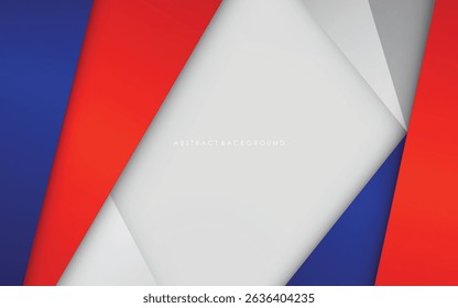 Modern abstract background blue and red with white colorful