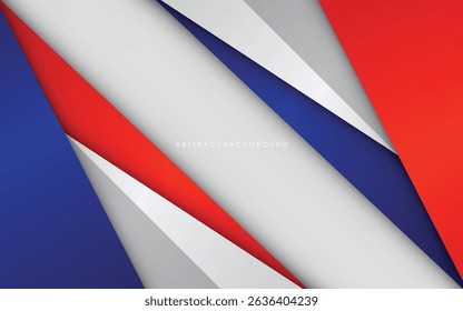 Modern abstract background blue and red with white colorful