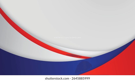 Modern abstract background blue and red with white colorful