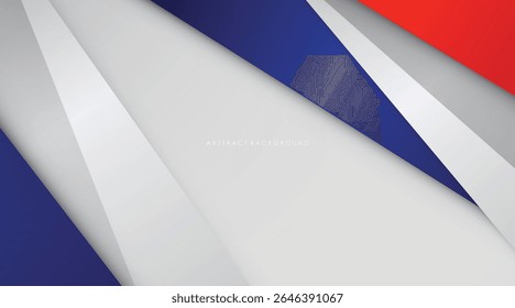 Modern abstract background blue and red with white colorful