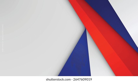 Fundo abstrato moderno azul e vermelho com branco colorido