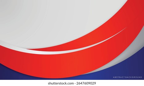 Modern abstract background blue and red with white colorful