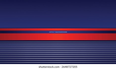 Modern abstract background blue, red, and silver white color line