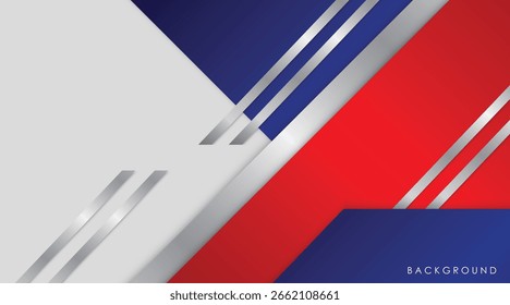 Fondo abstracto moderno azul y rojo con colorido blanco