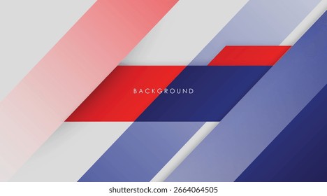 Fondo abstracto moderno azul, rojo, plateado y con Plantilla de diseño colorido blanco