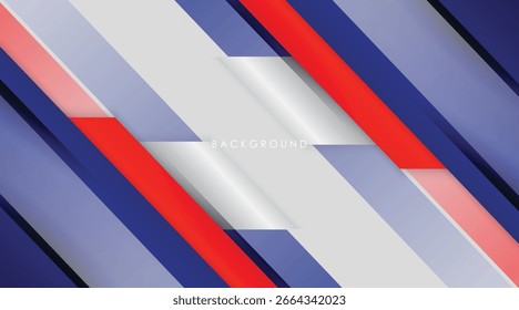 Fondo abstracto moderno azul y rojo con plata blanca colorida