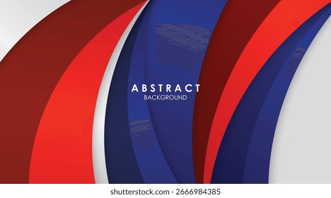 Fondo abstracto moderno azul y rojo con colorido blanco