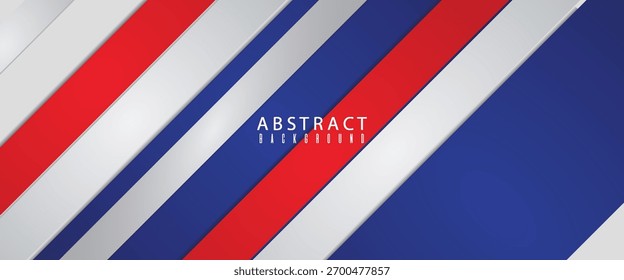 Modern abstract background blue and red with white colorful. poster