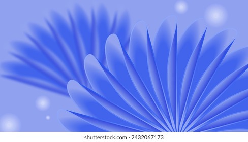 fondo abstracto moderno en tonos azules. hermoso fondo horizontal con objetos orgánicos abstractos. ilustración vectorial