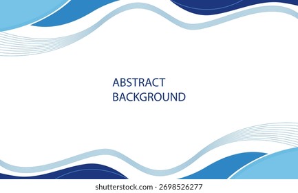 Modern abstract background with blue wave shapes for presentations, banners, and website designs. Clean and professional look.