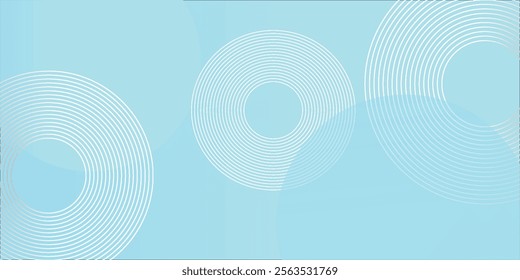 Modern abstract background, blue white gradations, circle effect,shape memphis, trendy , vector ,eps 10