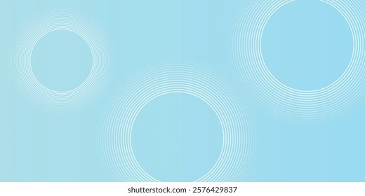 Modern abstract background, blue white gradations, circle effect,shape memphis, trendy  modern background