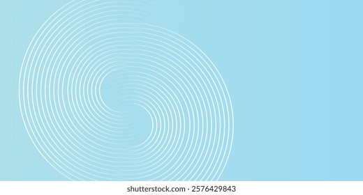 Modern abstract background, blue white gradations, circle effect,shape memphis, trendy  modern background