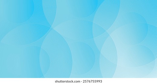 Modern abstract background, blue white gradations, circle effect,shape memphis, trendy , vector