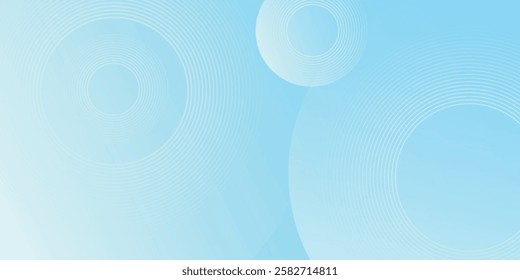 Modern abstract background, blue white gradations, circle effect,shape memphis, trendy , vector 