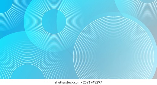 Modern abstract background, blue white gradations, circle effect,shape memphis, trendy , vector