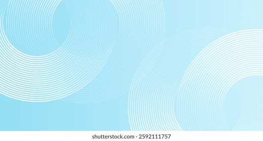 Modern abstract background, blue white gradations, circle effect,shape memphis good simple