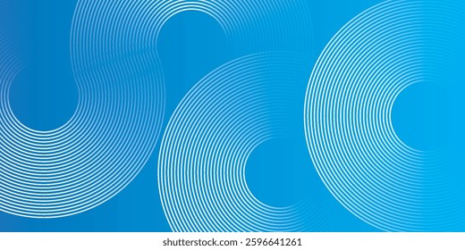 Modern abstract background, blue white gradations, circle effect,shape memphis, trendy , vector ,eps 10