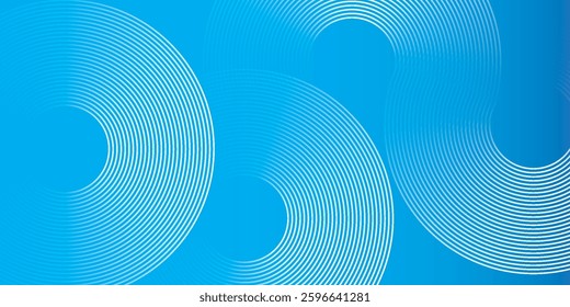 Modern abstract background, blue white gradations, circle effect,shape memphis, trendy , vector ,eps 10