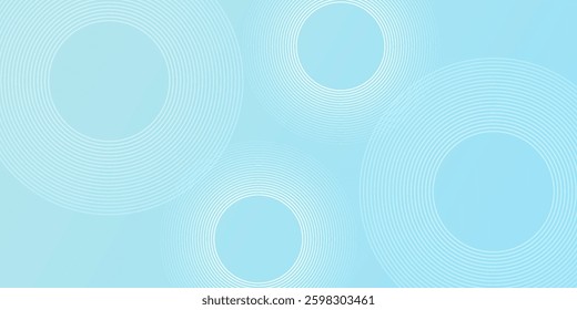 Modern abstract background  blue white gradations  circle effect shape memphis  trendy  background