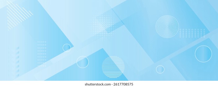 Modern abstract background, blue white gradations banner