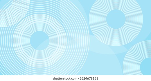 Modern abstract background, blue white gradations, circle effect,shape memphis, trendy , vector ,eps 10