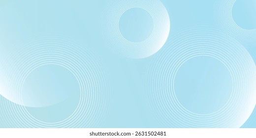 Modern abstract background, blue white gradations, circle effect,shape memphis, trendy , vector