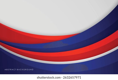 Fondo abstracto moderno azul, blanco y rojo con Gradientes plateados diseño colorido