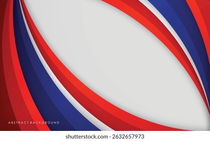 Modern abstract background blue, white and red with silver gradients colorful design