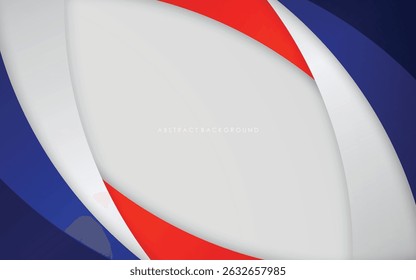 Modern abstract background blue, white and red with silver gradients colorful design