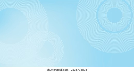 Moderner abstrakter Hintergrund, blauweiße Abstufungen, Kreiseffekt, Memphis, trendy, Vektor, eps 10